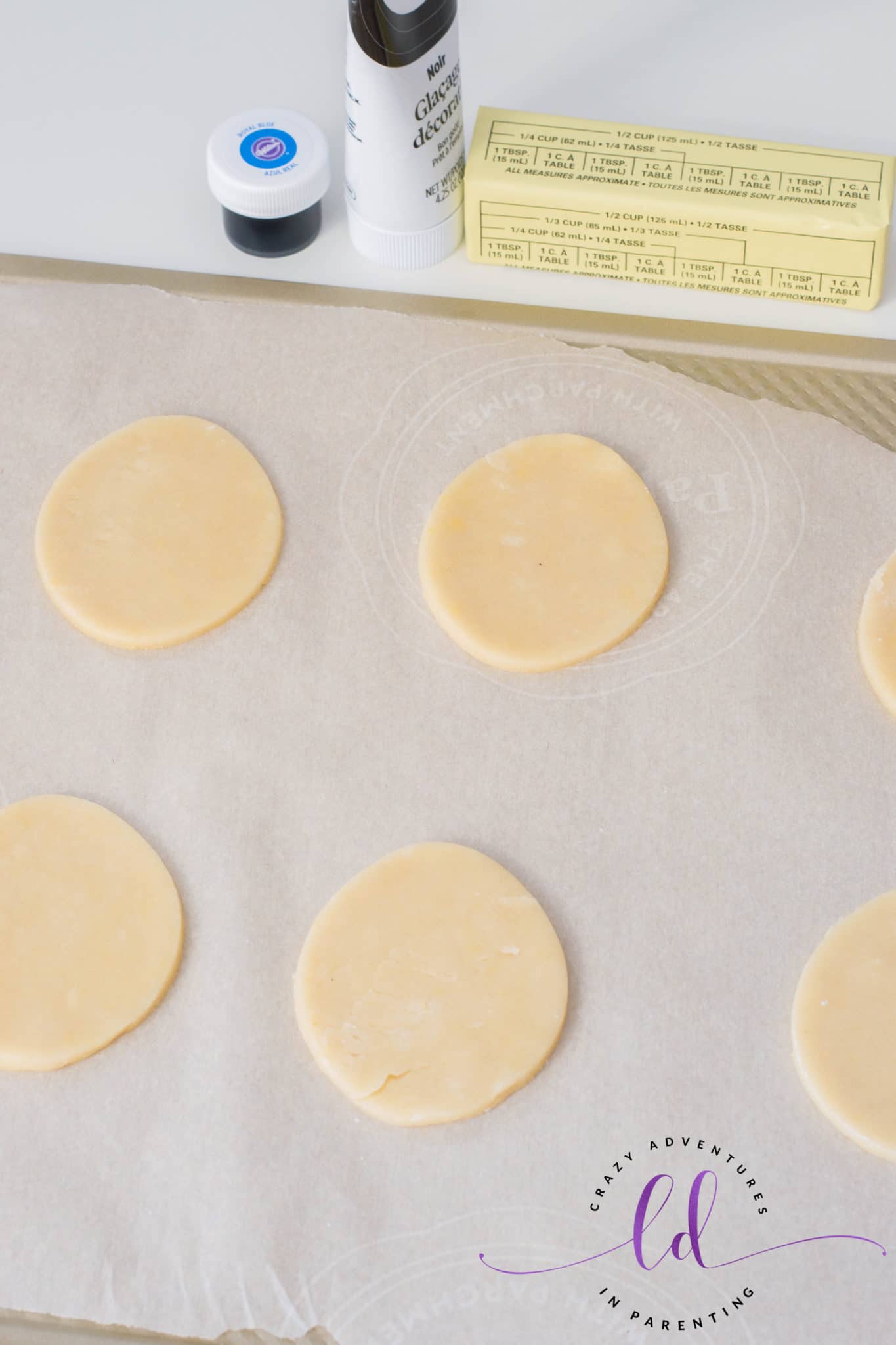 Cut Out Egg Shapes to Make Chick Egg Cookies