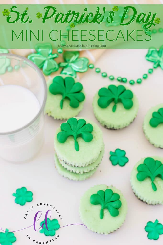 St. Patrick's Day Mini Cheesecakes Crazy Adventures in Parenting