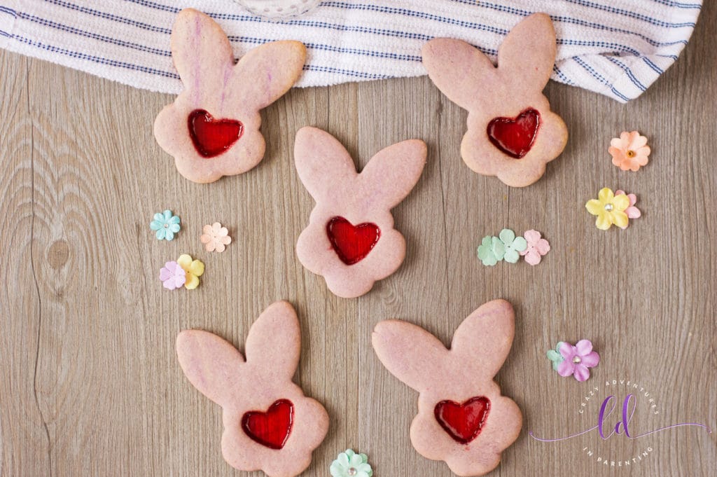 Bunny Stained Glass Cookies for Spring