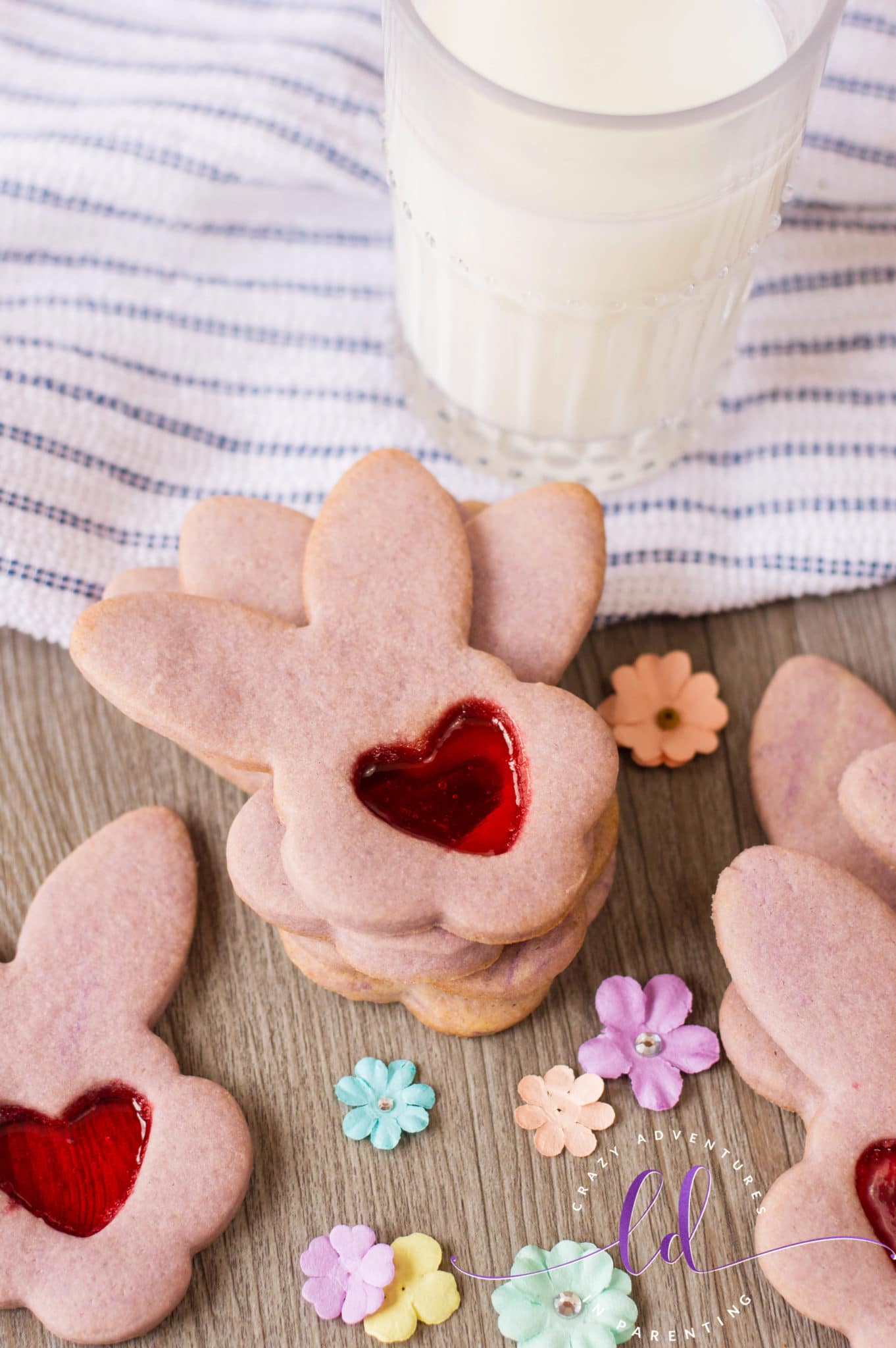 Cute Bunny Stained Glass Cookies
