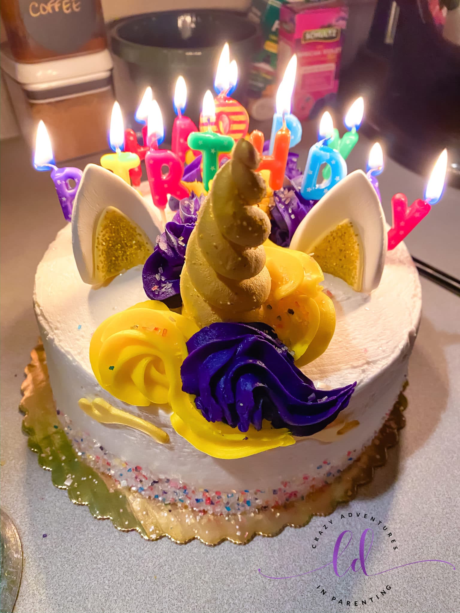 Unicorn Cake for Leap Day Birthday