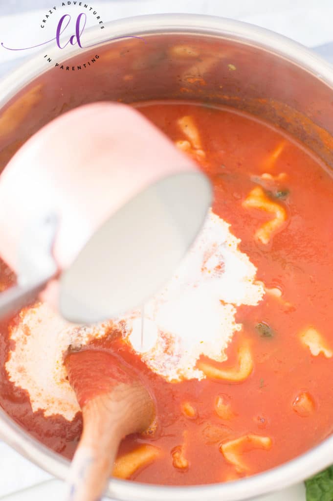 Easy Instant Pot Tortellini Soup Crazy Adventures in Parenting