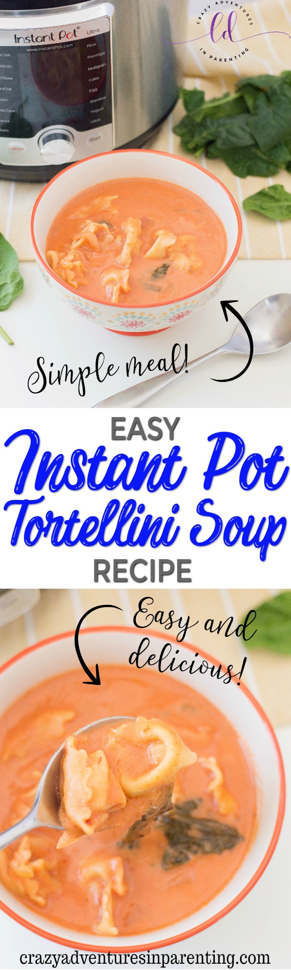 Easy Instant Pot Tortellini Soup Recipe