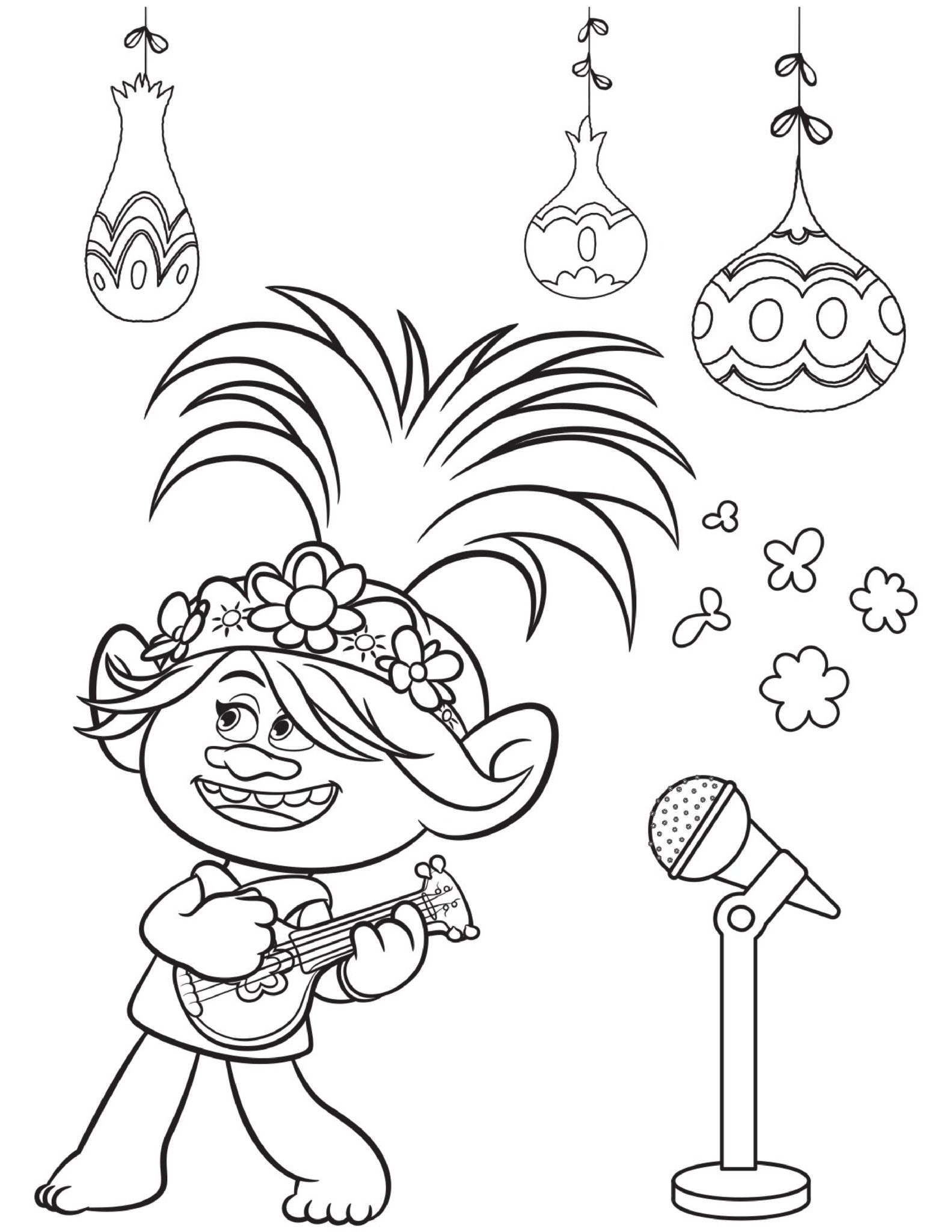 Free Printable TROLLS Coloring Pages, Activity Sheets, Zoom Backgrounds