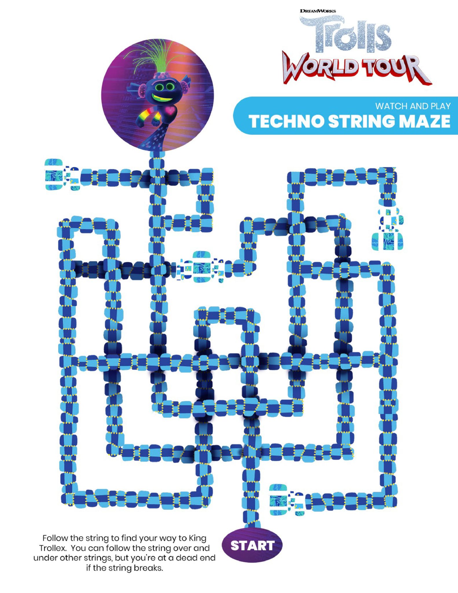Trolls Techno String Maze