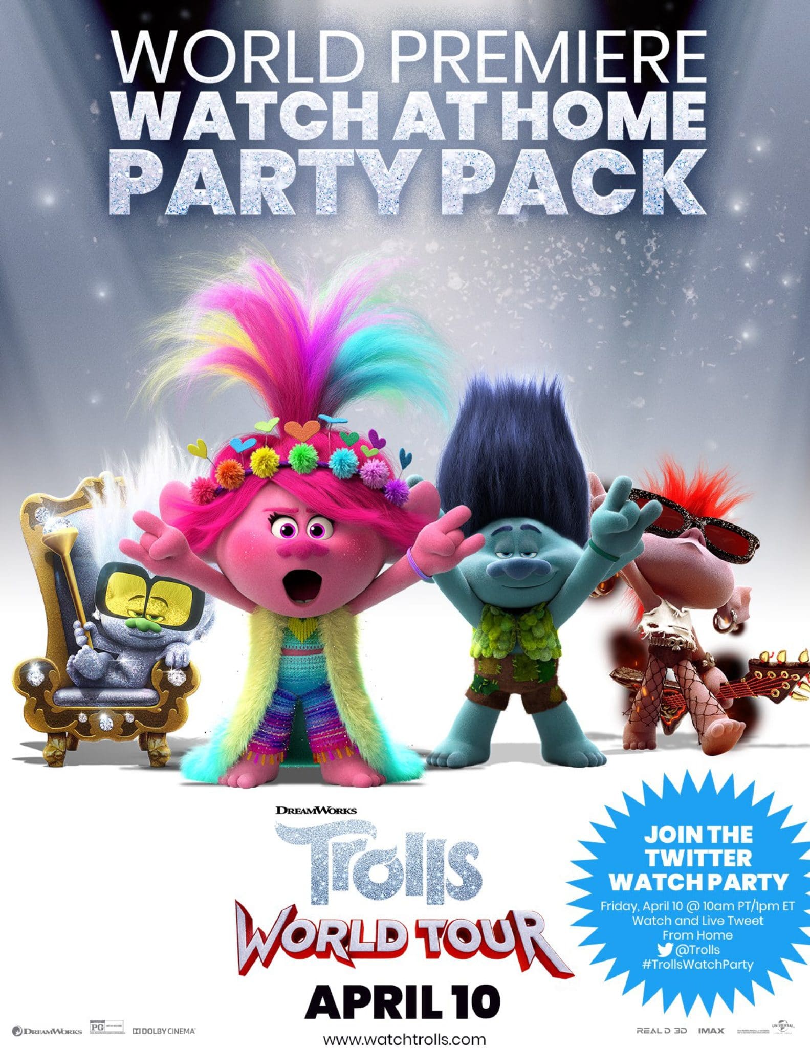 Trolls Twitter Party Activity Pack