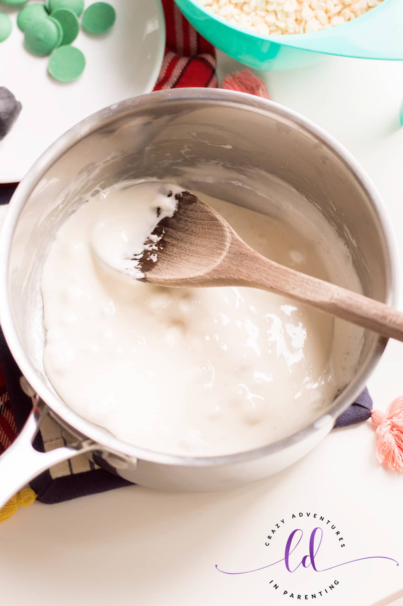 Melt Marshmallows to Make Halloween Eyeballs Rice Krispies Treats