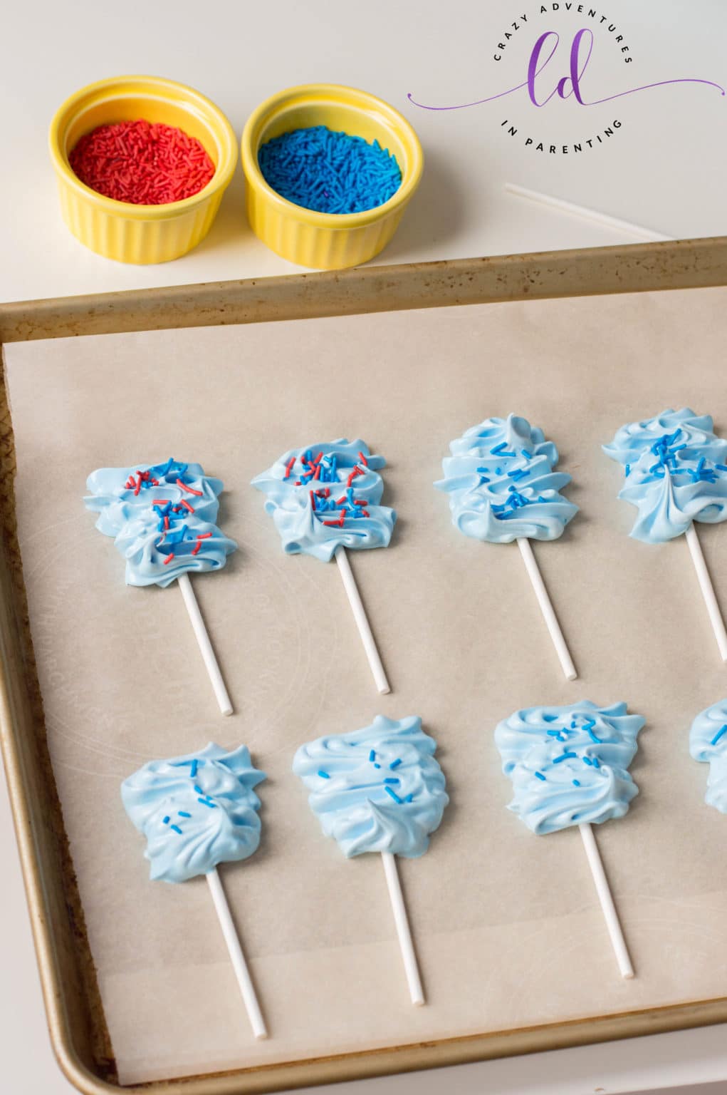 Patriotic Meringue Pops Recipe Crazy Adventures in Parenting