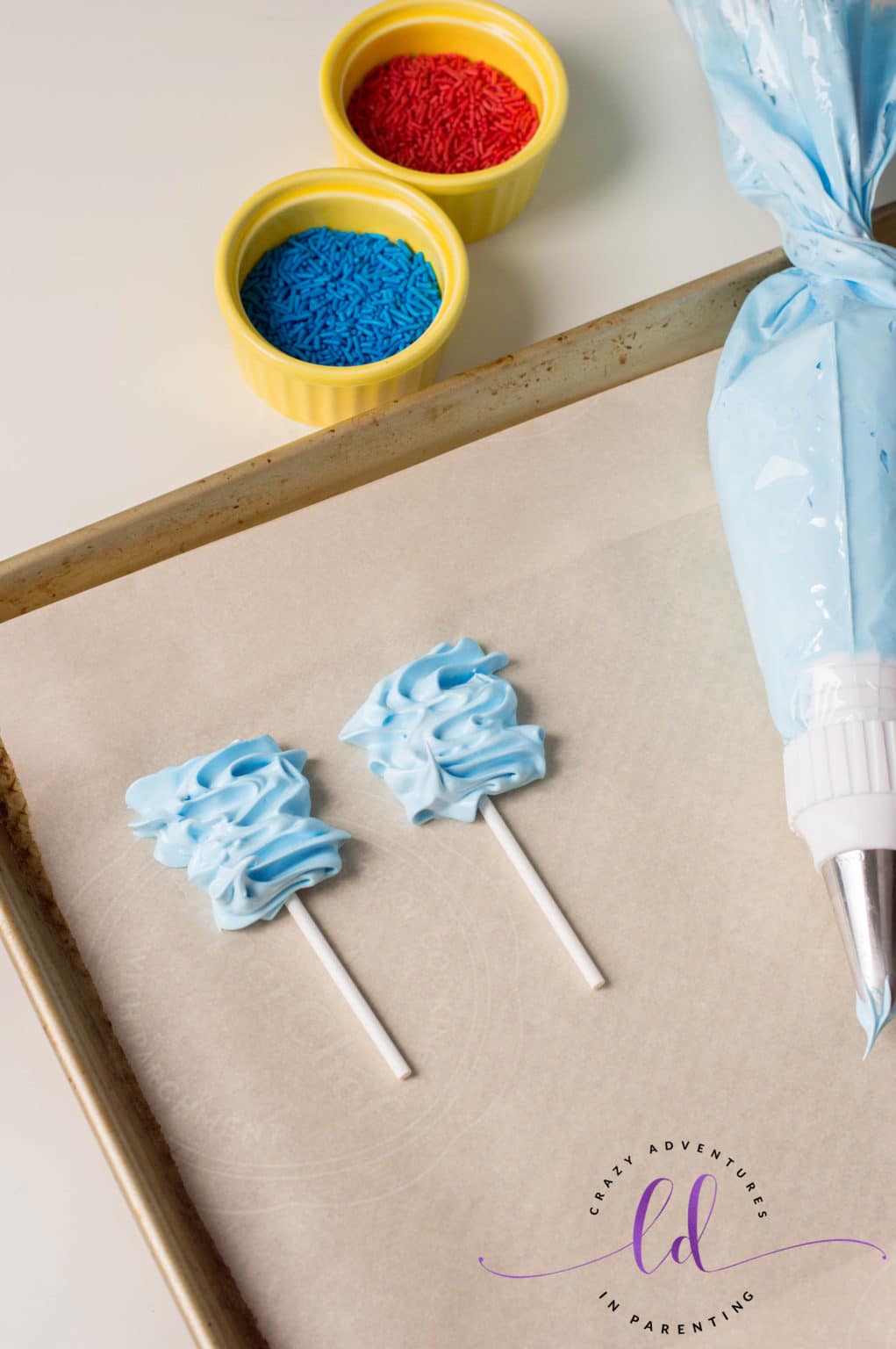 Patriotic Meringue Pops Recipe Crazy Adventures in Parenting