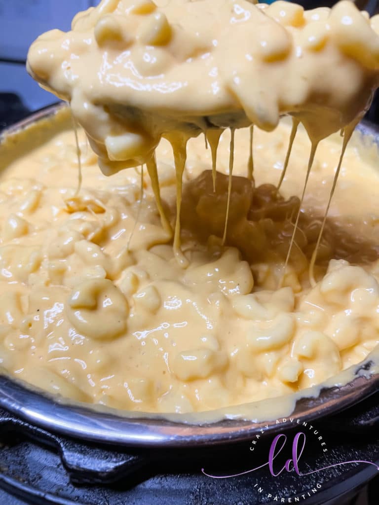 Cheese Pull from Instant Pot Queso Macaroni and Cheese Recipe