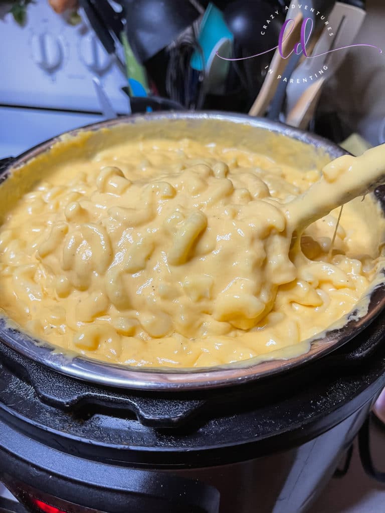 Ready to serve Instant Pot Queso Macaroni and Cheese Recipe