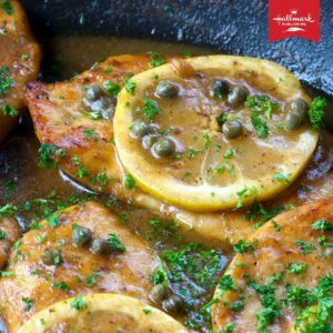 Lemon Chicken Scaloppini Recipe in Wrapped Up in Christmas Hope