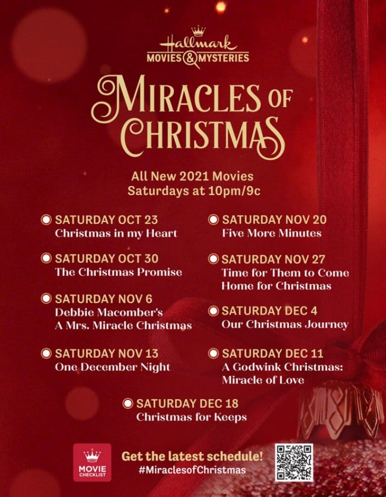 Hallmark Movies and Mysteries Miracles of Christmas Programming