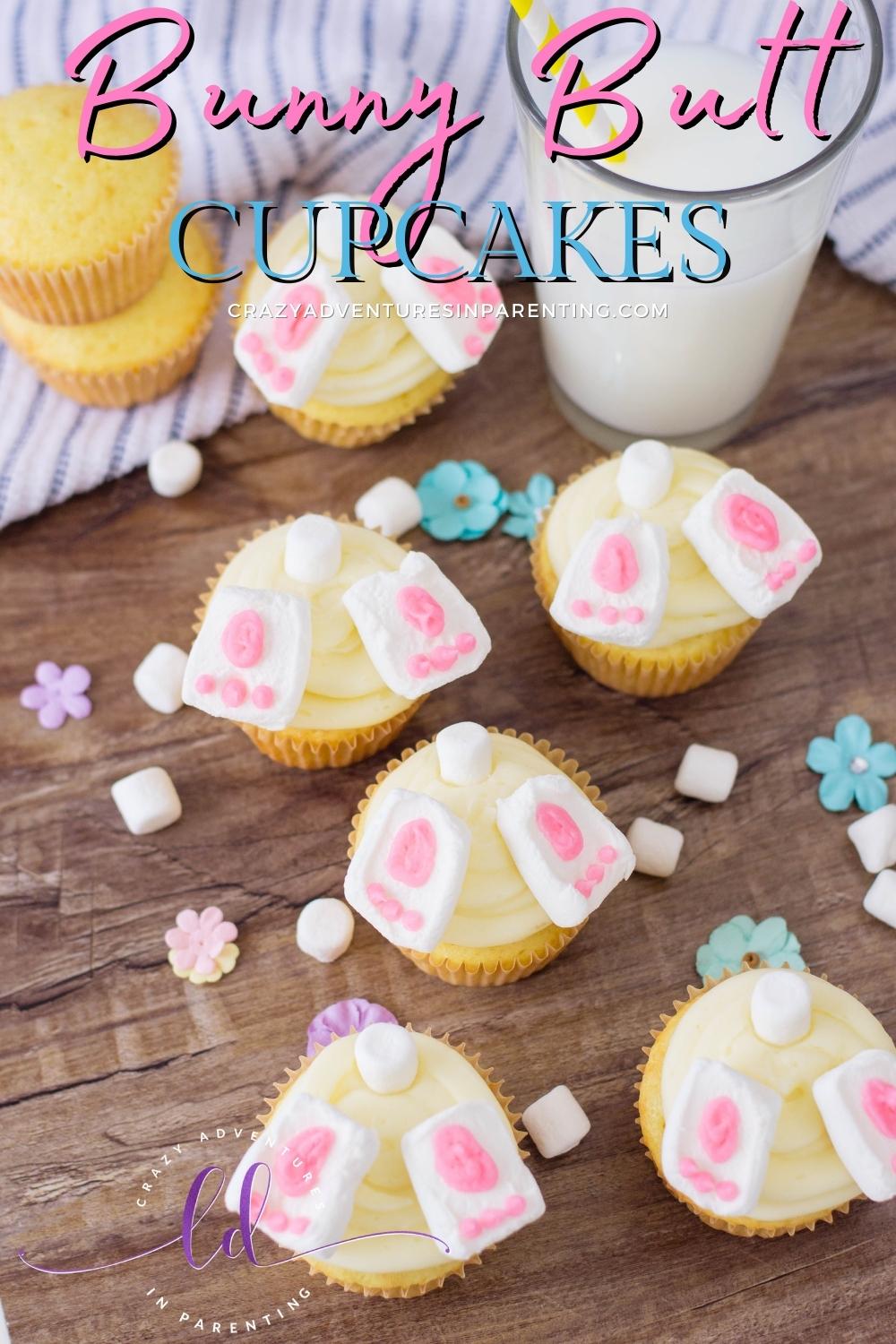 Bunny Butt Cupcakes Recipe for Easter