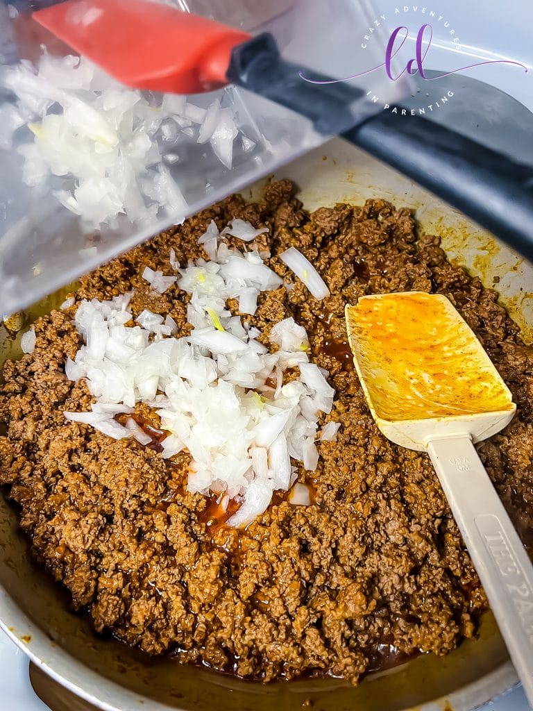 Add Minced Onions to Ground Beef to Make Easy Beef Empanadas