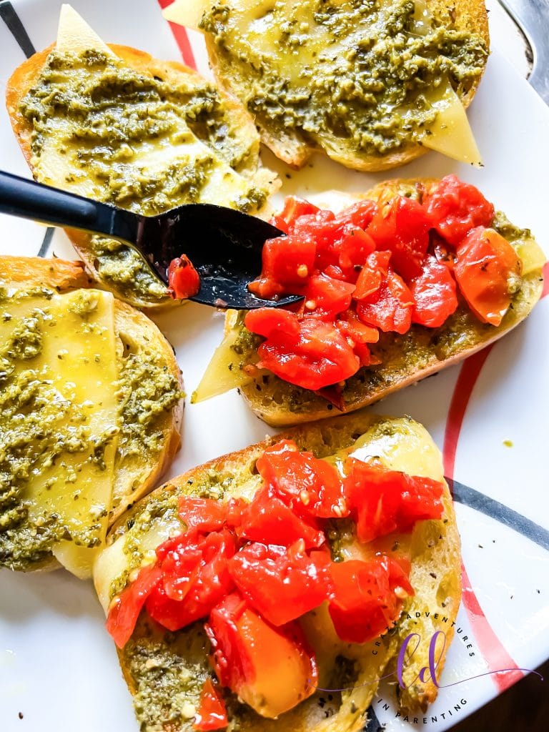 Add Fire Roasted Tomatoes to Make a Copycat Dunkin Tomato Pesto Grilled Cheese Sandwich