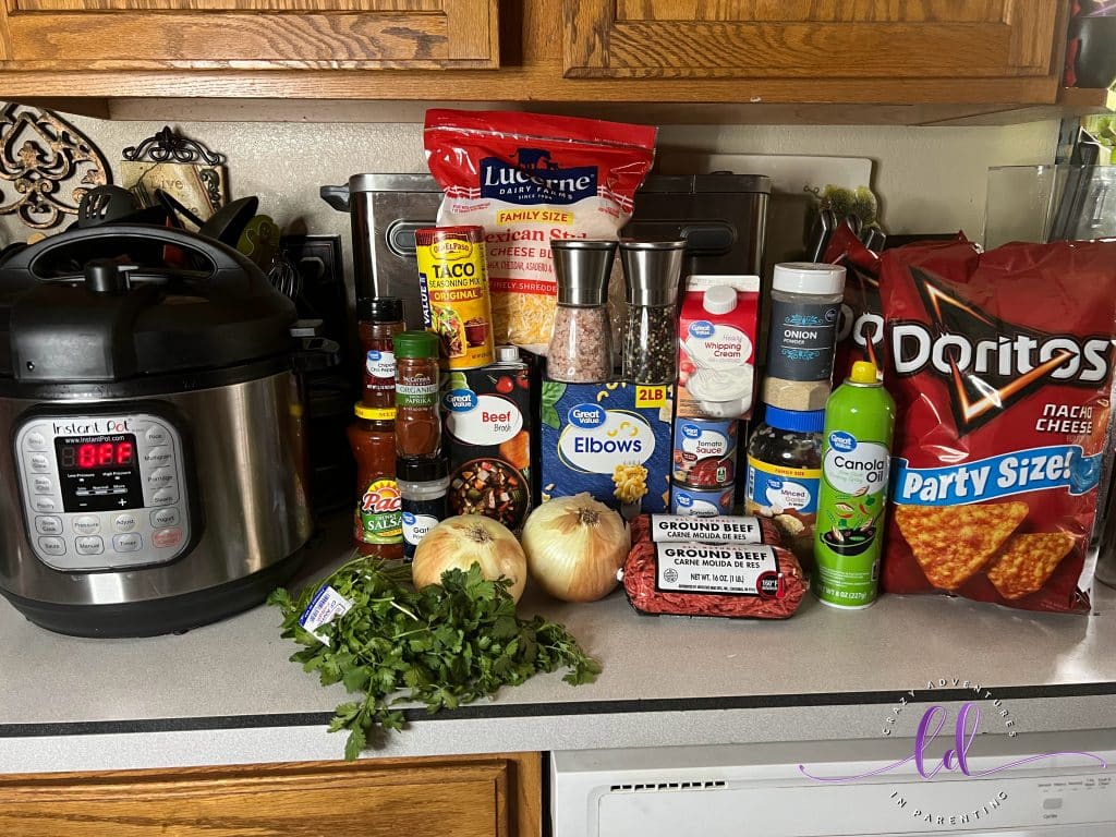 Ingredients Needed to Make Instant Pot Taco Macaroni